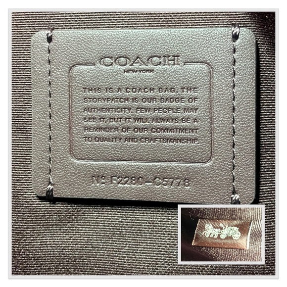 COACH Pennie Crossbody With Coin Case Gold/Mango Leather Style C5778 - Picture 4 of 14